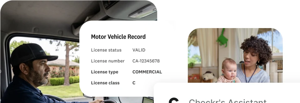 What a record looks like: Checkr’s own illustration of a Motor Vehicle Record · Source: checkr.com, July 30, 2026